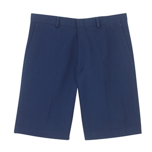 Navy Cotton Twill Shorts