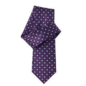 Purple Blue Sunray Spotted Pure Silk Tie