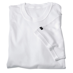 White Bamboo T-Shirt Style Vest