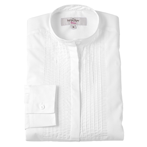 White Taylor Pintuck Shirt