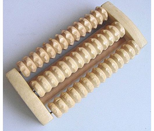 SaySure - 1pcs 3 Row Wooden Foot Roller Wood Care Massage