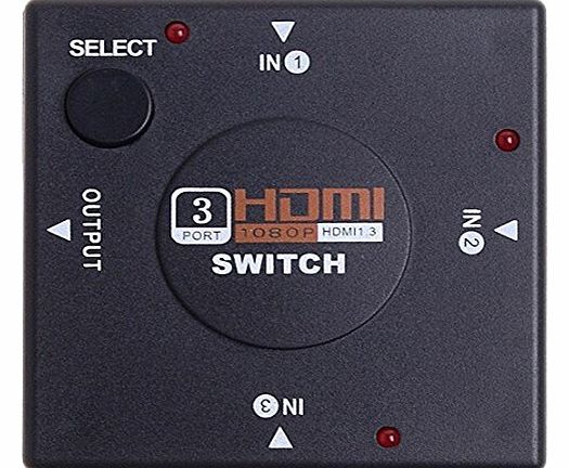 - Mini 3 Port HDMI Switch Switcher HDMI Splitter HDMI Port for HDTV