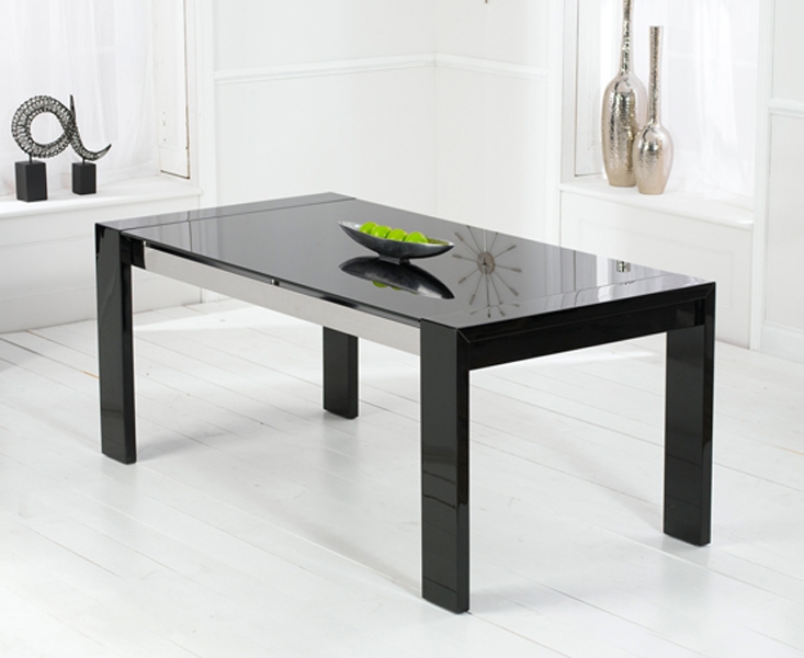 Scala Black Gloss Dining Table - 180cm