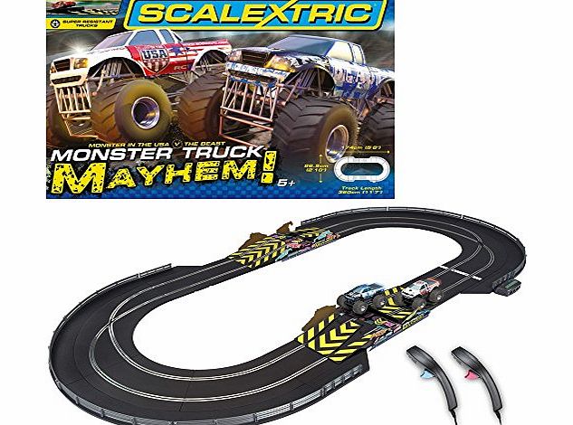 Scalextric 1:32 Scale Monster Truck Mayhem Race Set