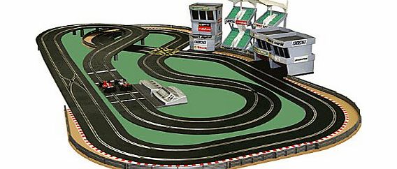 NEW SCALEXTRIC DIGITAL SET SL5 LAYOUT with 2 Cars