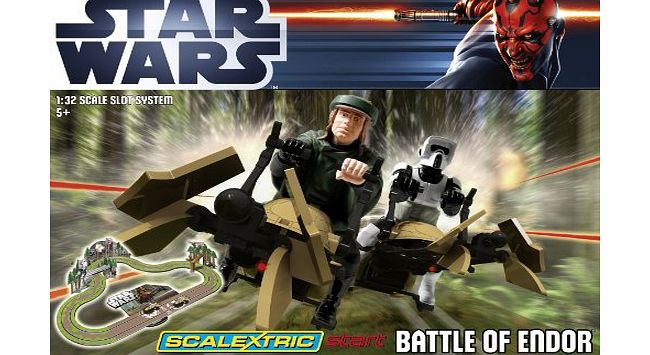 Scalextric Start C1288 Star Wars Battle of Endor 1:32 Scale Race Set