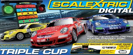 Scalextric Triple Cup Digital Car Set