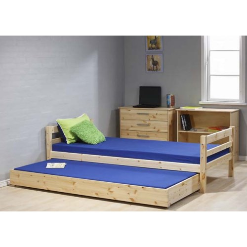Stompa Minnie Solid Pine Natural Trundle Guest Bed