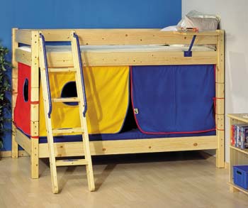 Scandinavian House Ltd Thuka Maxi 15 - Bunk Bed with Multi-Coloured Tent