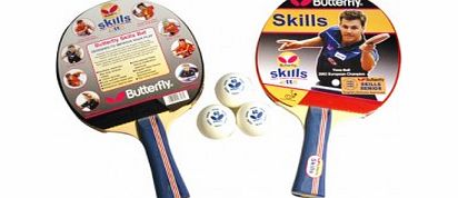 Schildkrot Boll Skills 2 Player Set Table Tennis