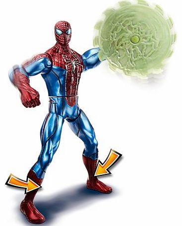 Spiderman On Spider Web Action-figure Comic-figure Superhero Comic CartoonPatch 10,3 x 9,0 cm - Embroidered Iron On Patches Sew On Patches Embroidery Applikations Applique