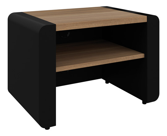 Schnepel ELF-60 Open TV Stand - Black Beech