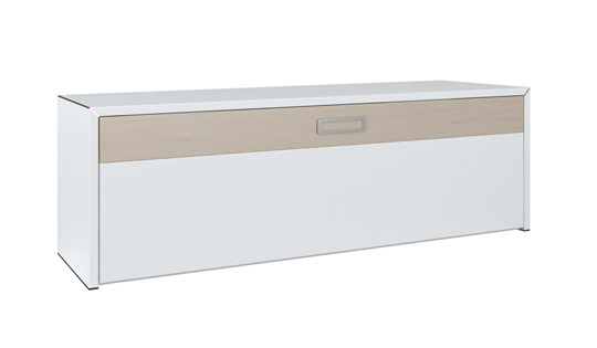S1 MK TV Cabinet - Gloss White Slate