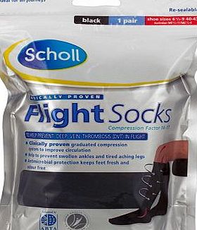 Scholl Flight Socks, 9.5 - 12 10046658003