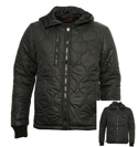 Black Hooded Reversible Jacket