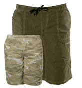 Khaki / Camouflage Reversible Shorts