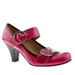 Schuh Female Alba Double Buckle Bar Leather Upper ?40 plus in Pink