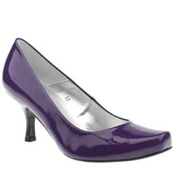 Schuh Female Cosmos Court Patent Upper Low Heel Shoes in Purple