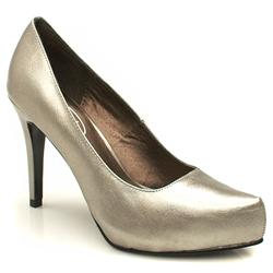 Schuh Female Layla Platform Point Manmade Upper Evening in Pewter