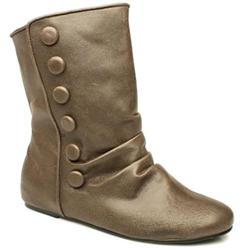Female Sidney Button Boot Ii Manmade Upper Casual in Brown