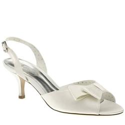 Schuh Female Sienna Bow Slingback Fabric Upper Low Heel in Stone