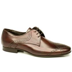 Male Sch Nikel Diamond Gibson Leather Upper Laceup in Brown