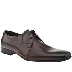 Male Scott Tab Gibson Leather Upper Laceup Shoes in Brown