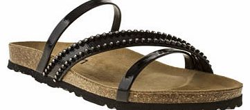 womens schuh black breeze diamante sandals