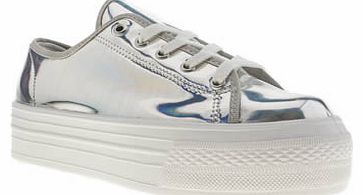 womens schuh silver creep platform lo metallic