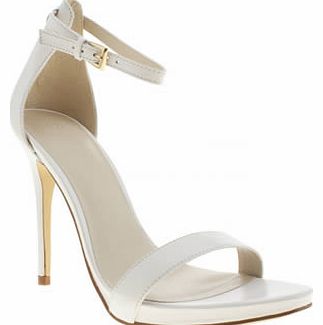 womens schuh white hot date high heels