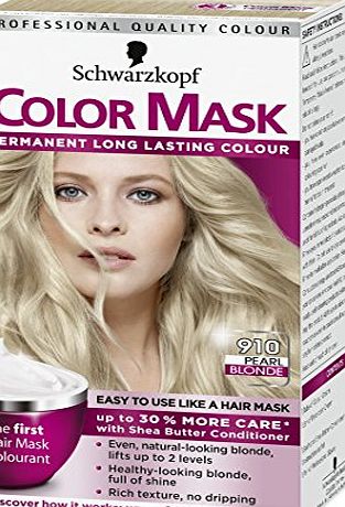 Schwarzkopf Colour Mask, Pearl Blonde Number 910 - Pack of 3