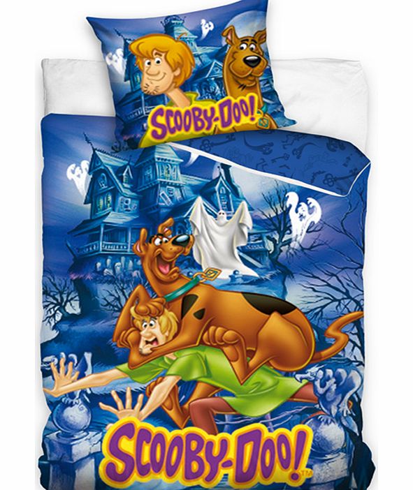 Scooby Doo Blue Single Panel Duvet Cover Set -