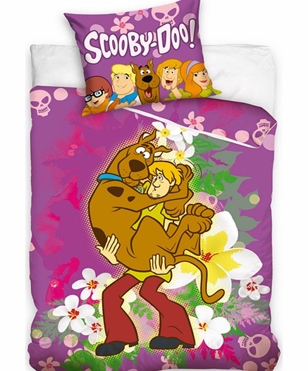 Scooby Doo Purple Single Panel Duvet Cover Set -