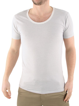 Scotch and Soda Navy Scoop Neck T-Shirt