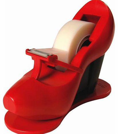 Red Shoe Tape Dispenser with 1 roll tape