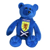 scotland Blue Beanie Bear.