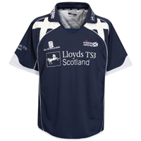 Scotland One Day Cricket Shirt - Navy.