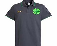 Nike 2010-11 Celtic Nike Travel Polo Shirt (Black)