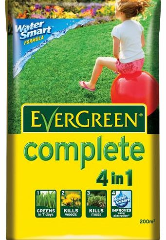 EverGreen Complete 200 sq m Lawn Food, Weed and Moss Killer Bag