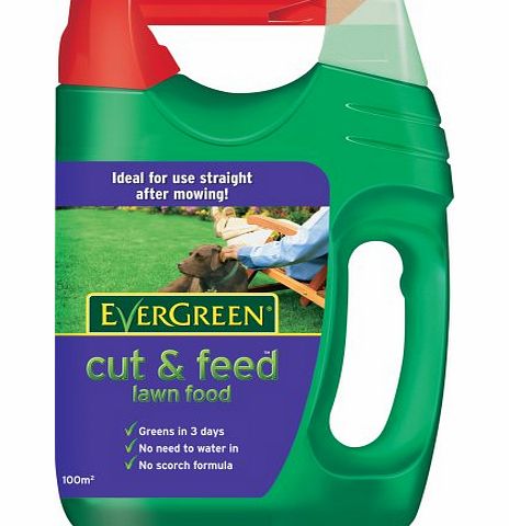 Scotts Miracle-Gro EverGreen Cut amp; Feed 100 sq m Lawn Food Spreader