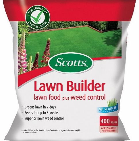 Scotts Miracle-Gro Scotts Lawn Builder 400 sq m Lawn Food plus Weed Control Bag