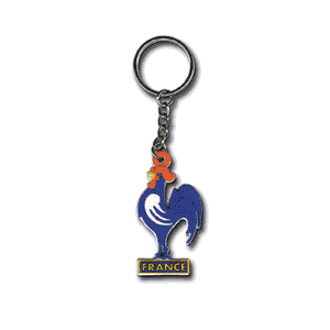 SCP France Cockerel Rubber Keyring