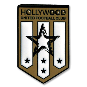 SCP Hollywood Utd Pin Badge - White/Black - Metal