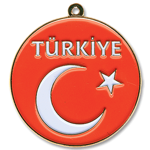Turkey Enamel Keyring