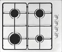 Screwfix, 1228[^]17171 GHFFX60SS1 Gas Hob Stainless Steel 590 x 500mm