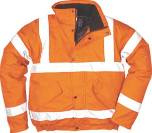 Screwfix, 1228[^]24900 Hi-Vis Bomber Jacket Orange Large 42-44`` Chest