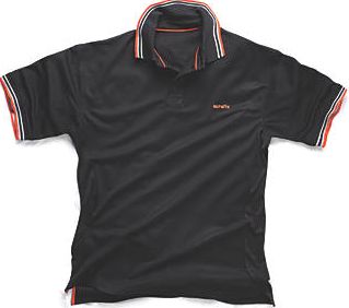 Scruffs, 1228[^]6431C Active Polo Shirt Black Small 38-40``