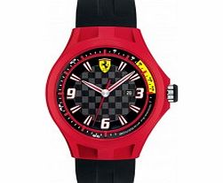 Scuderia Ferrari Mens Pit Crew Black Rubber Watch