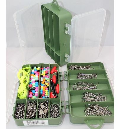 Sea Fishing Equipment SFE Travel Sea Fishing Rig Making Kit - Make 100 rigs - Complete with twin sided box