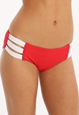 Seafolly, 1295[^]276602 Block Party Multi Strap Hipster - Chilli Red